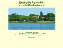 Tablet Screenshot of geistmuehle.de